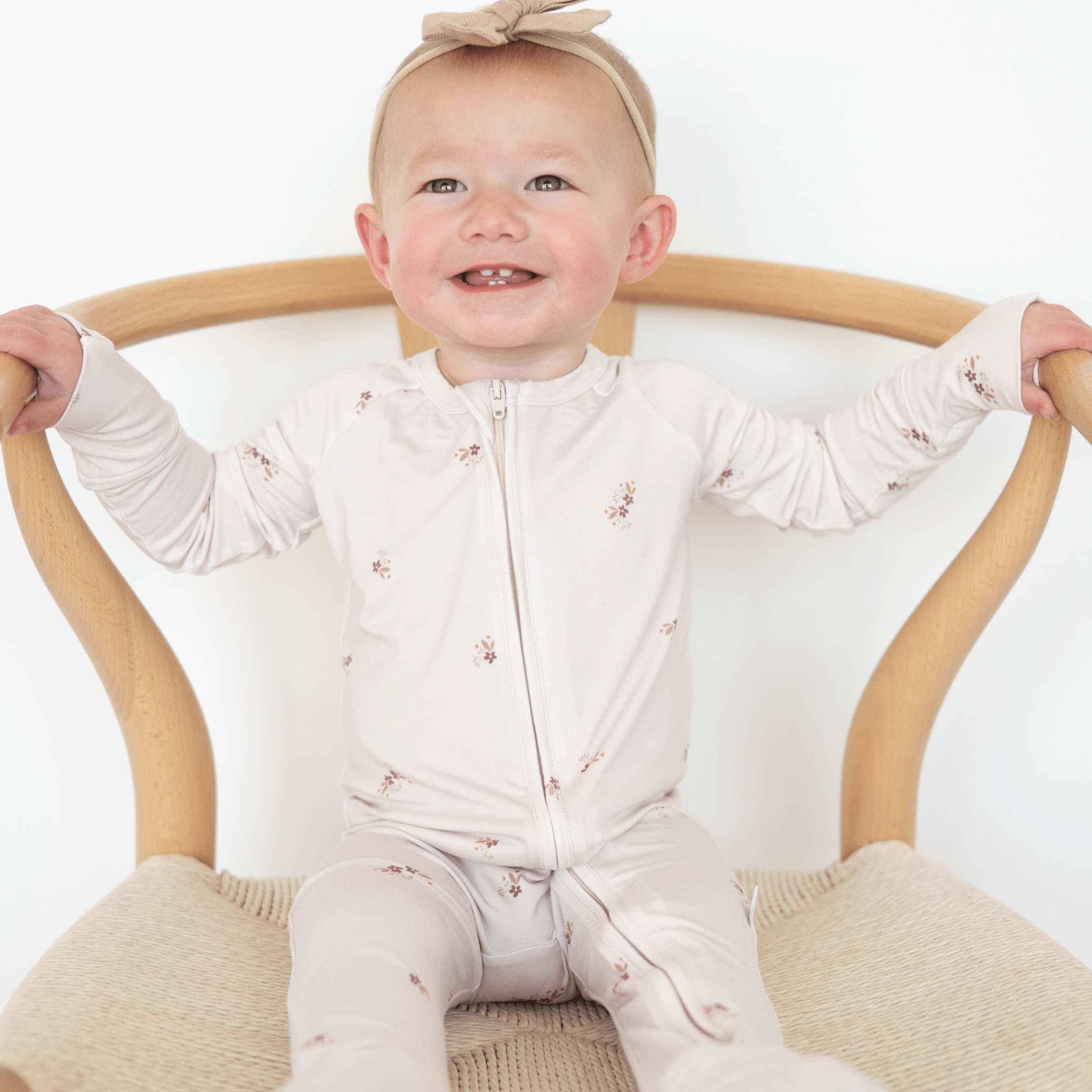 Bamboo 2-Way Convertible Zip Romper Fawn Meadow – bug + bean kids