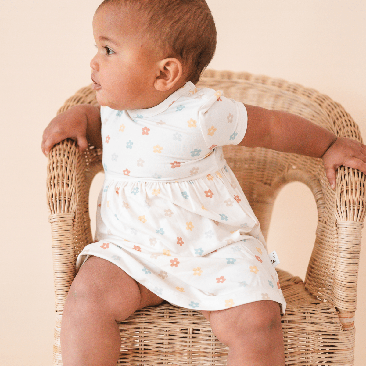 bamboo mini dress Vasara: White Bamboo & Cotton Mini Dress The Knotty Ones