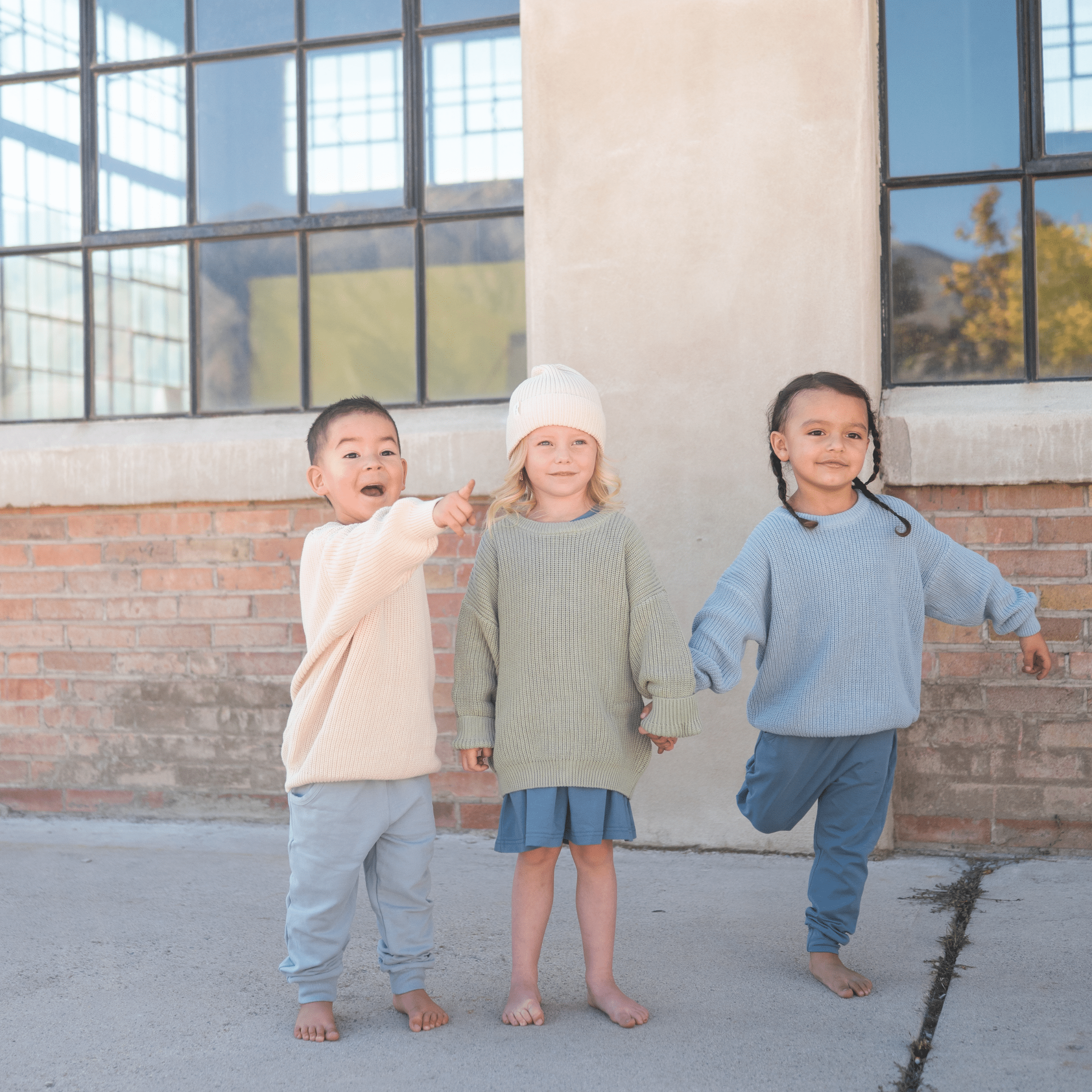 Sutton Chunky Knit Sweater – Sage | Organic Cotton Kids – bug +