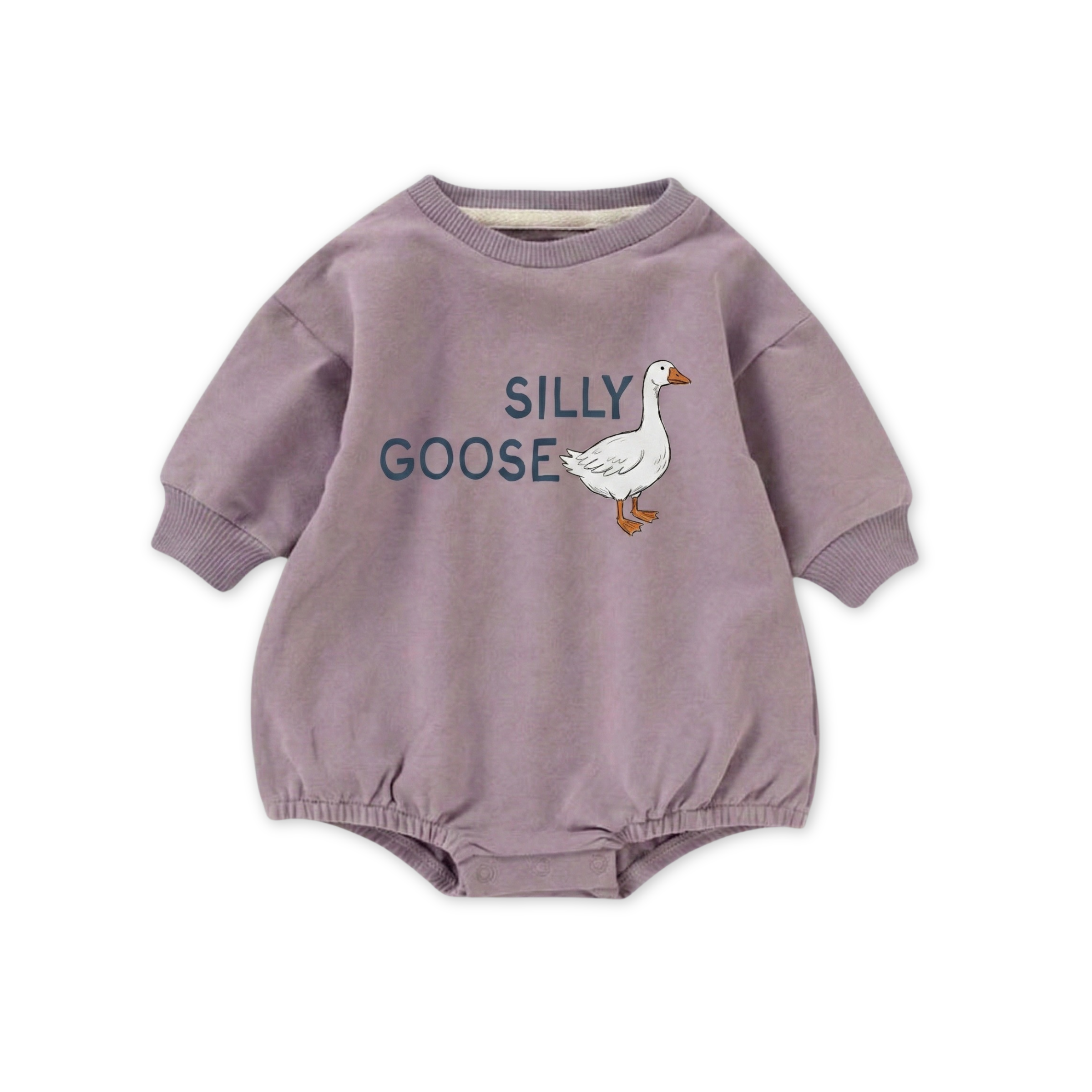 Silly Goose Bubble Romper | Organic Cotton Baby Romper – bug +