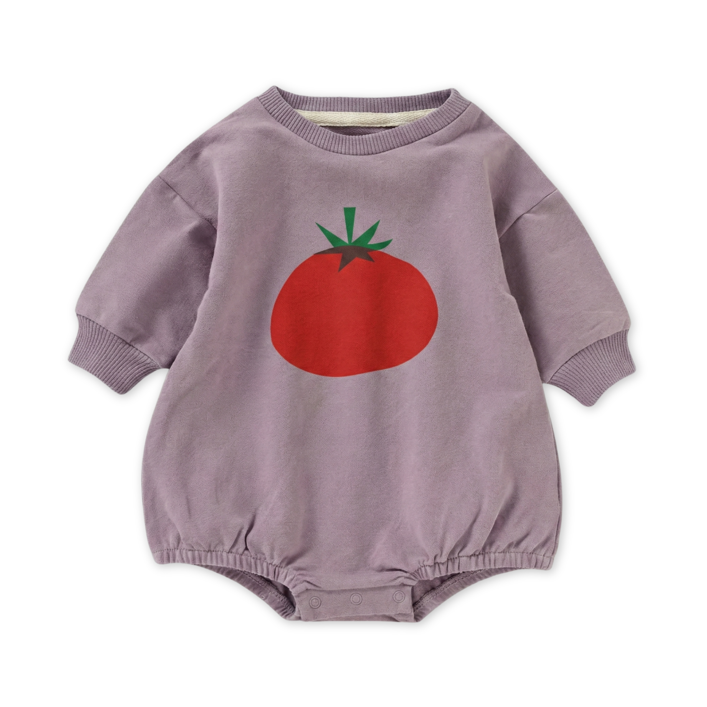 Tomato Bubble Romper | Organic Cotton Baby Romper – bug + bean kids