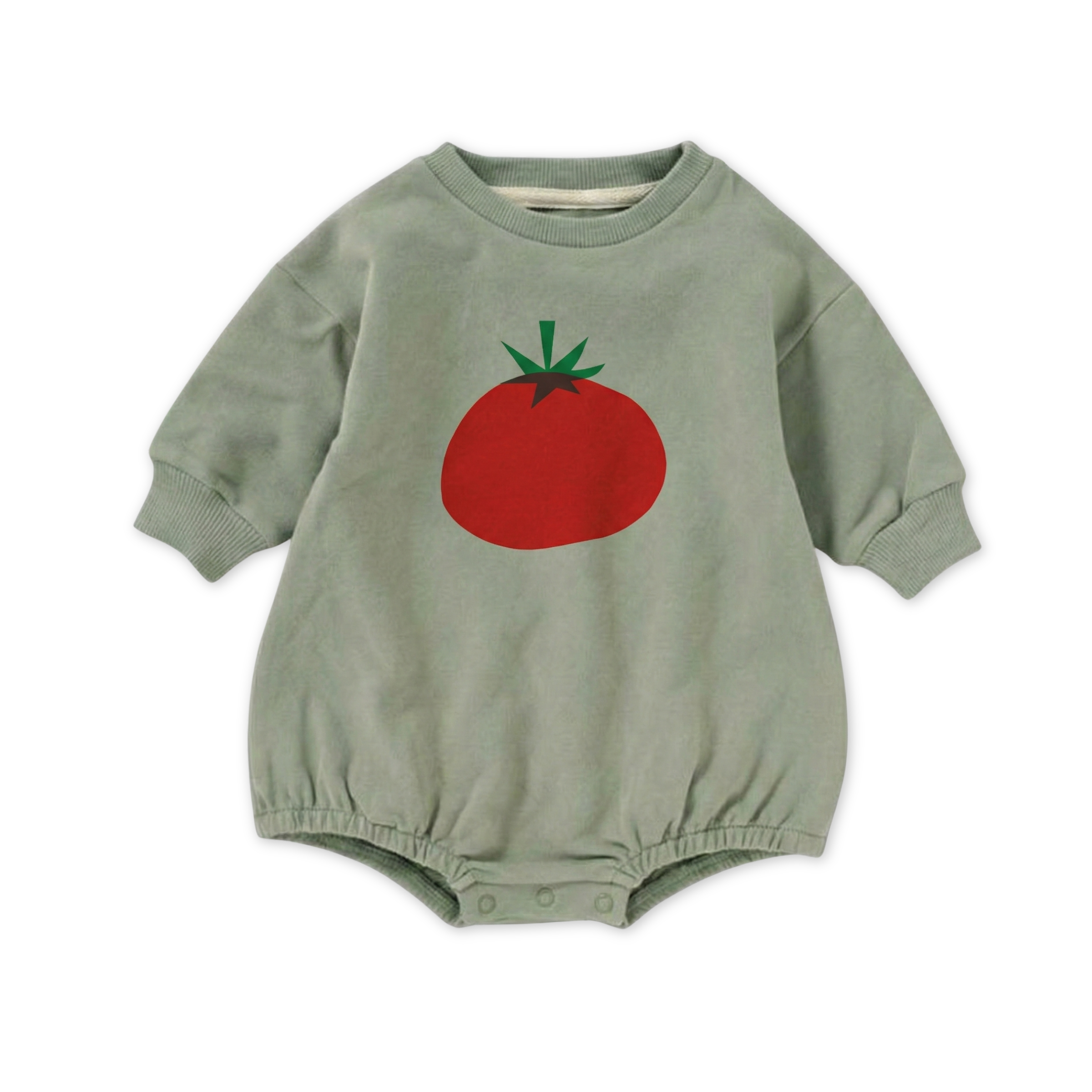 Tomato Bubble Romper | Organic Cotton Baby Romper – bug + bean kids