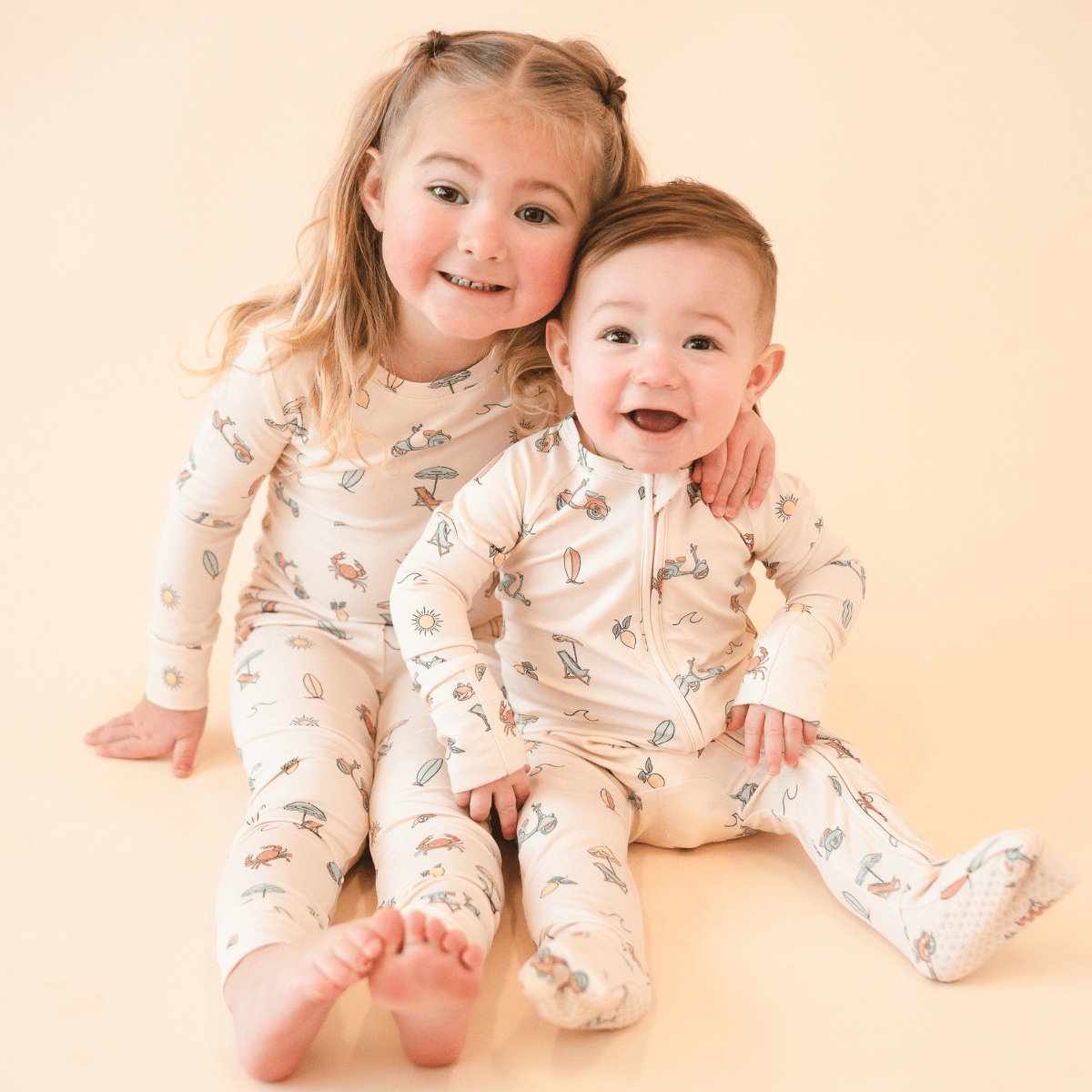 infant pajamas summer Bamboo 2-piece Set