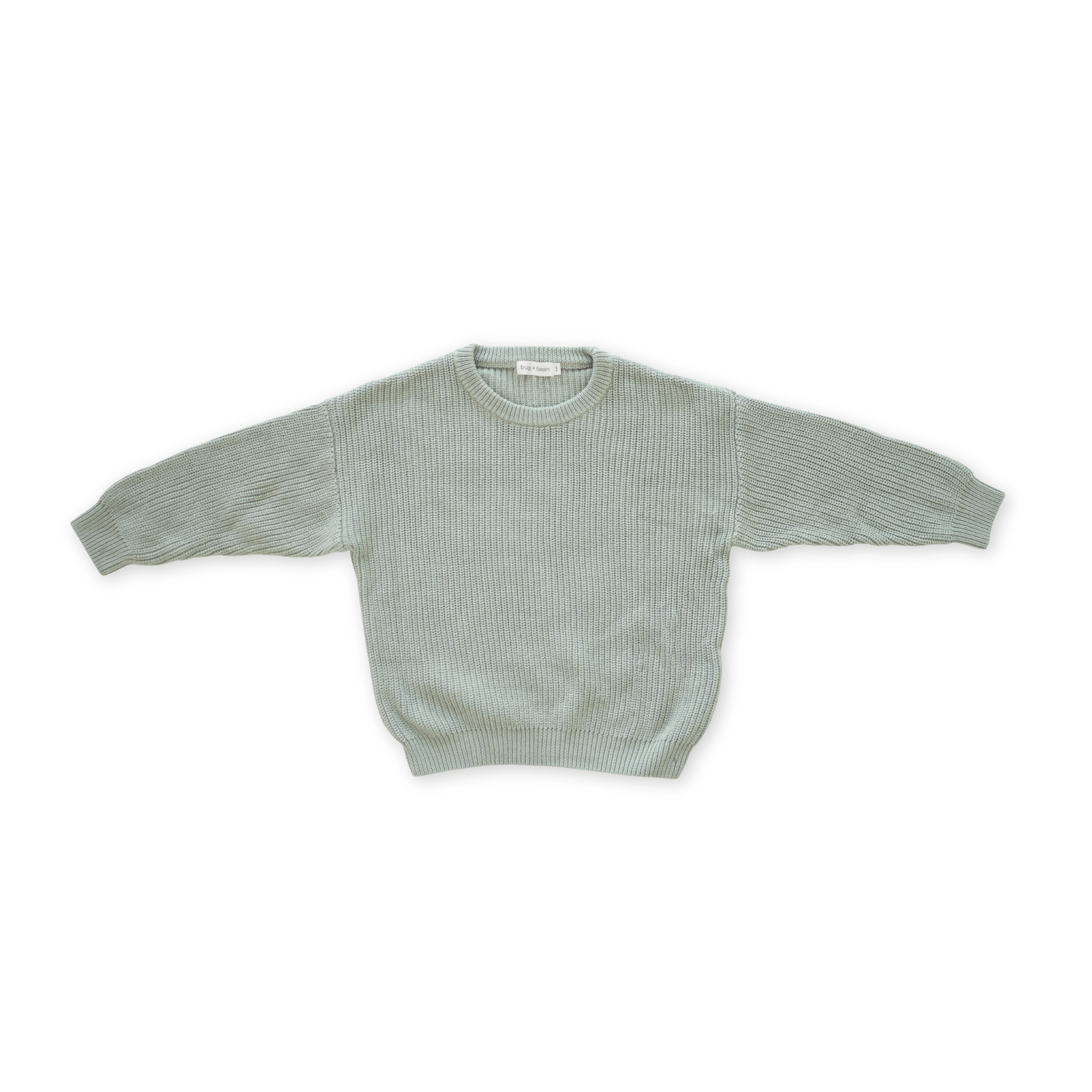 Sutton Chunky Knit Sweater – Sage | Organic Cotton Kids – bug +