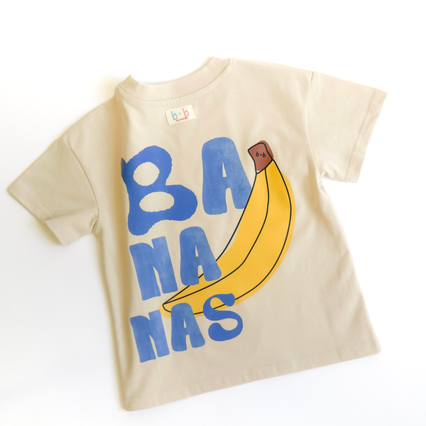 Organic Cotton Tee (Relaxed Fit) - Blue Bananas