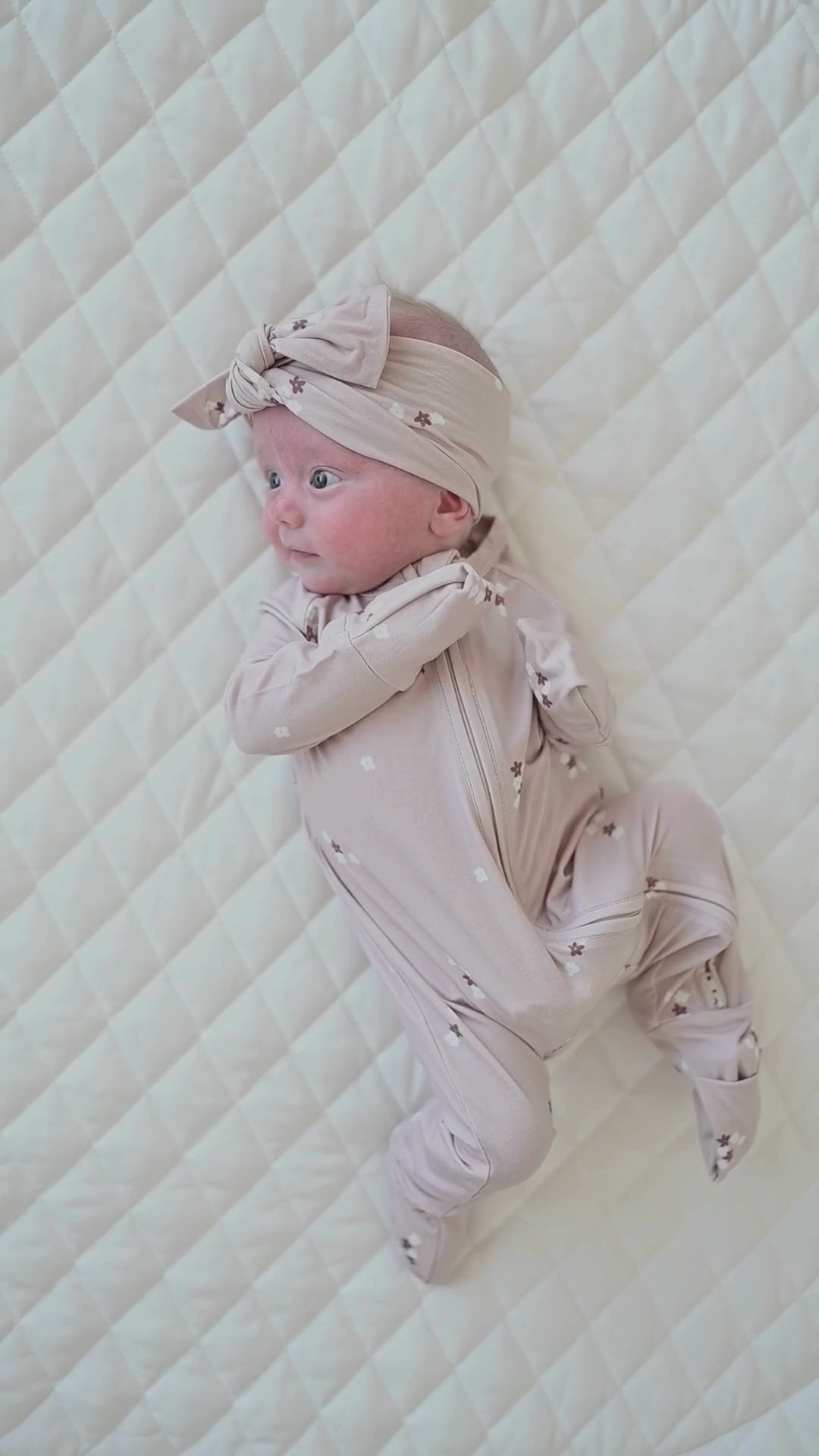 Bamboo 2-Way Convertible Zip Romper Mocha Bloom – bug + bean kids