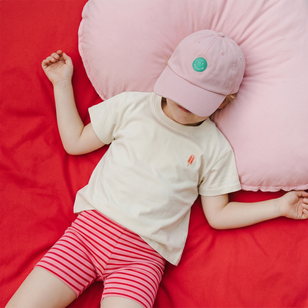 Kids Smiley Cap - Blush