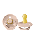 BiBS Classic Round Pacifier Set of Two - Size 2 Blush