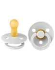 BiBS Classic Round Pacifier Set of Two - Size 2 Haze