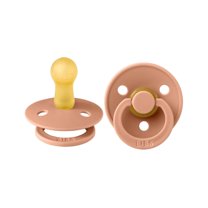Bibs Classic round pacifier Set of Two Peach
