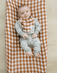 Cotton Muslin Change Pad Cover, Gingham