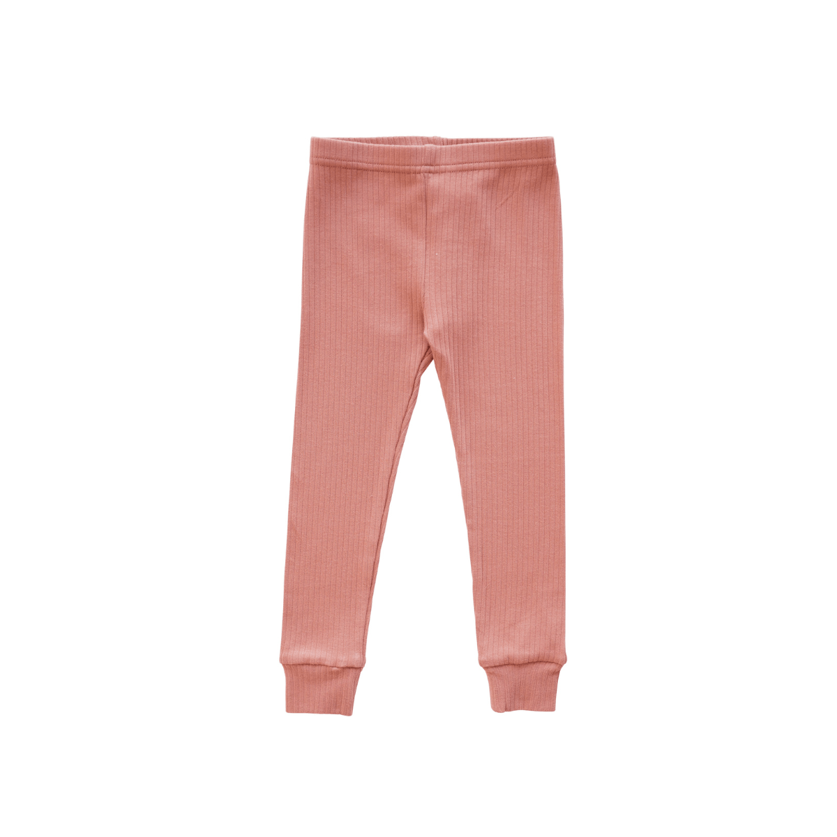Organic Ribbed Cotton Legging Terracotta – bug bean kids