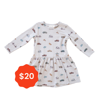 Chloe Long Sleeve Jersey Dress - City Vibes