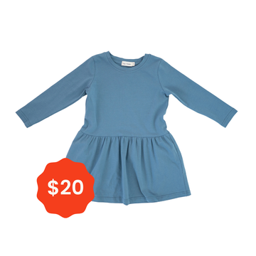 Chloe Long Sleeve Jersey Dress - Dark Cobalt