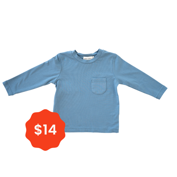 Charlie Long Sleeve Jersey Tee - Dark Cobalt