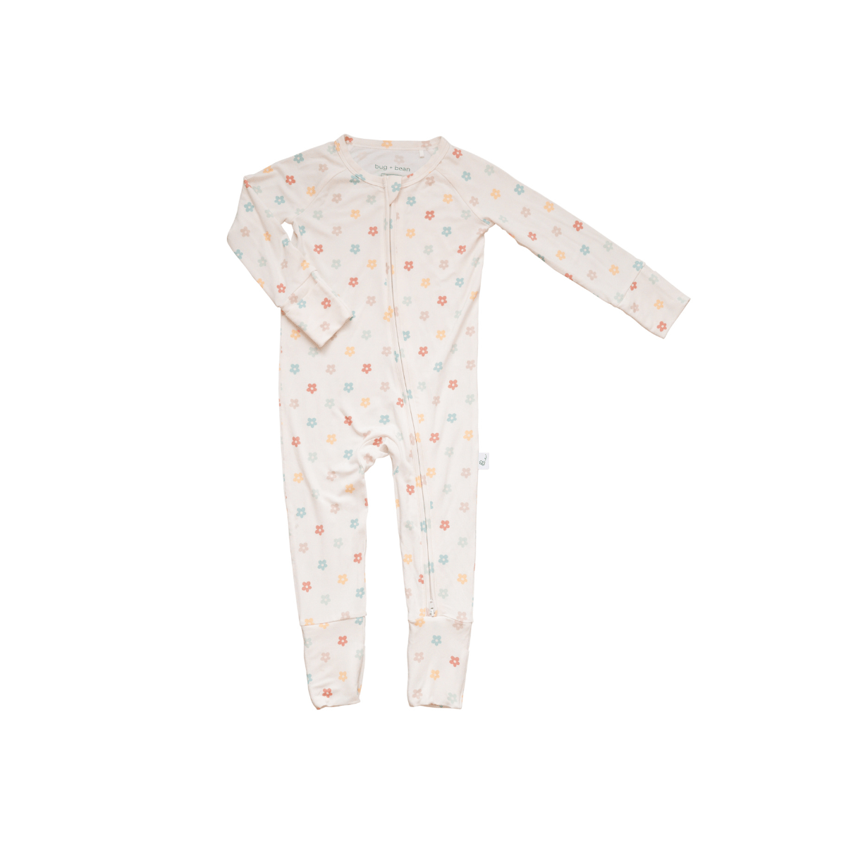Bamboo 2-Way Convertible Zip Romper - Sunlit Daisy – bug + bean kids