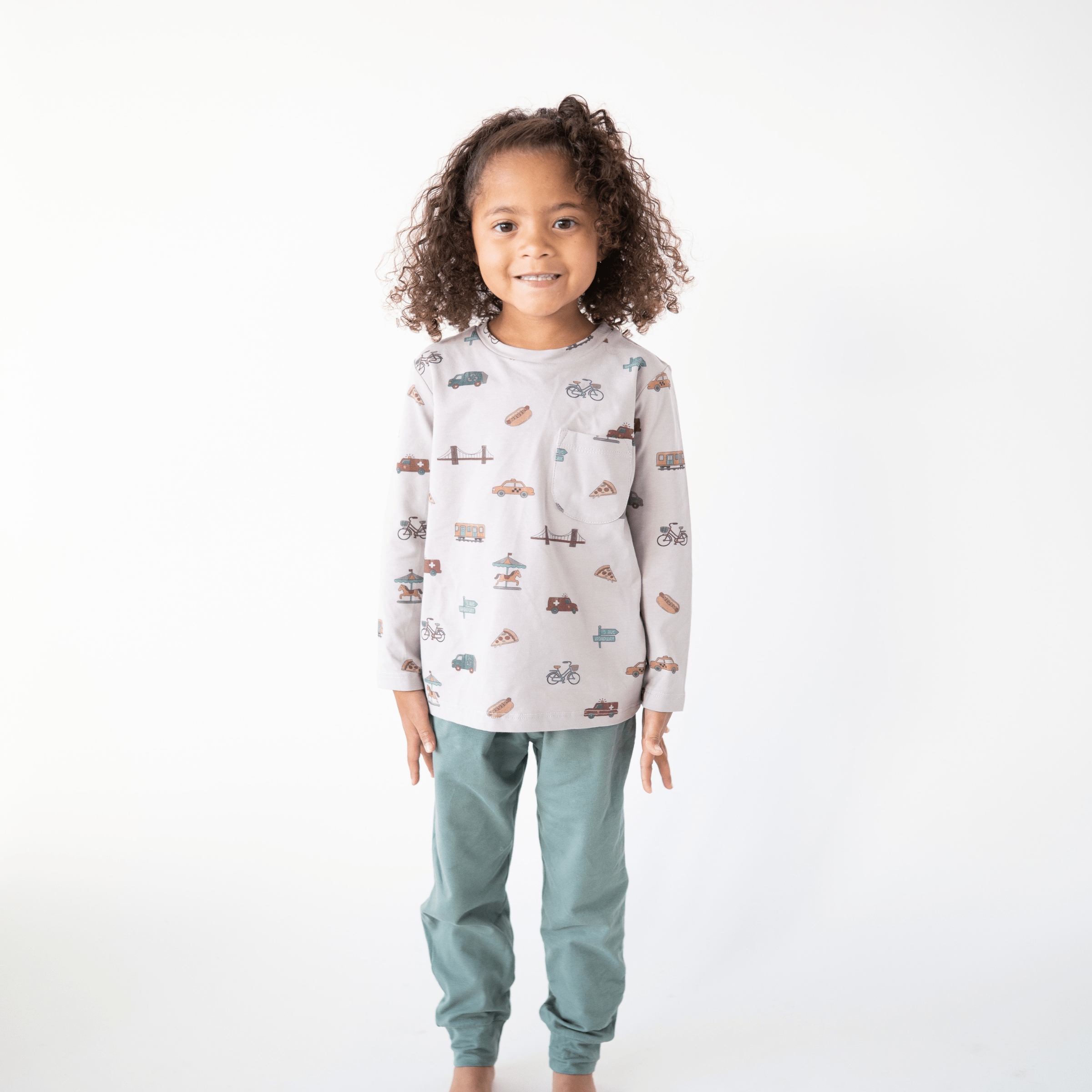 Charlie Long Sleeve Tee – City Vibes | Organic Cotton Kids – bug +