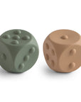 Dice Press Toy 2-Pack - Dried Thyme/Natural