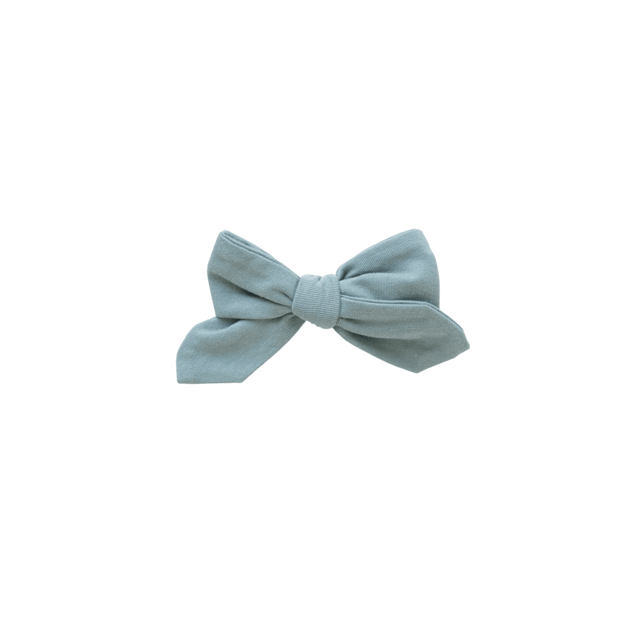 Jersey Bow Clip - Thyme