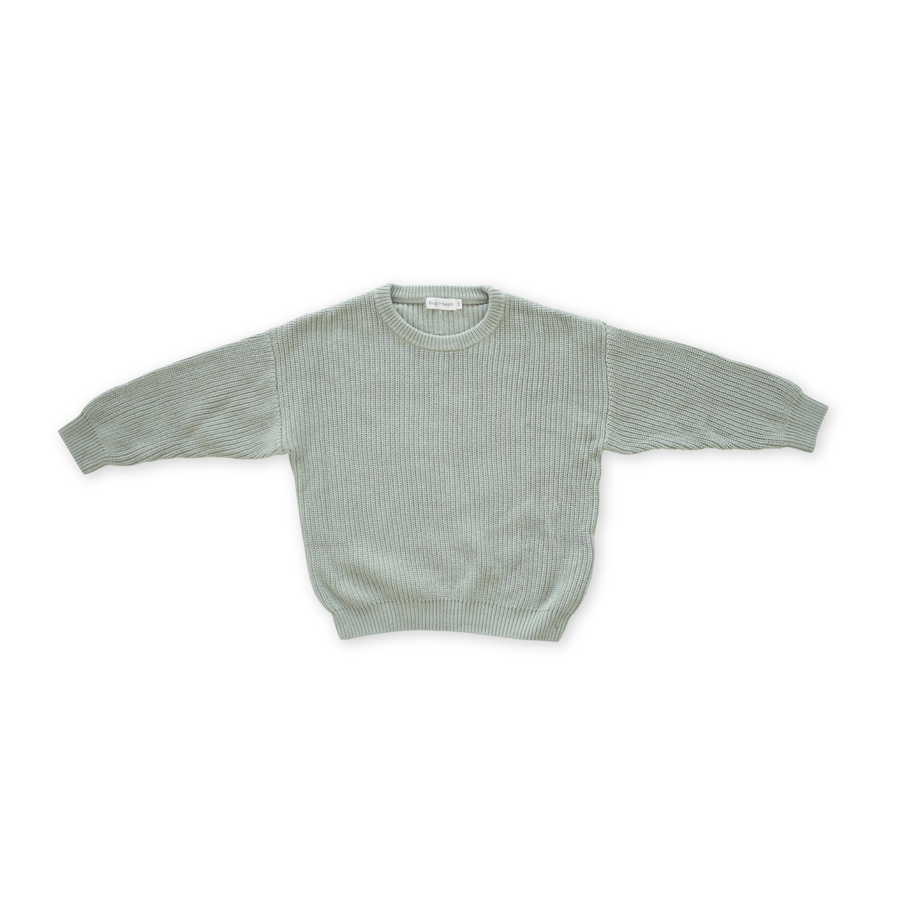 Sutton Chunky Knit Sweater – Sage | Organic Cotton Kids – bug +