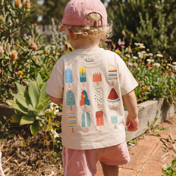 Organic Cotton Tee (Relaxed Fit) - Popsicles