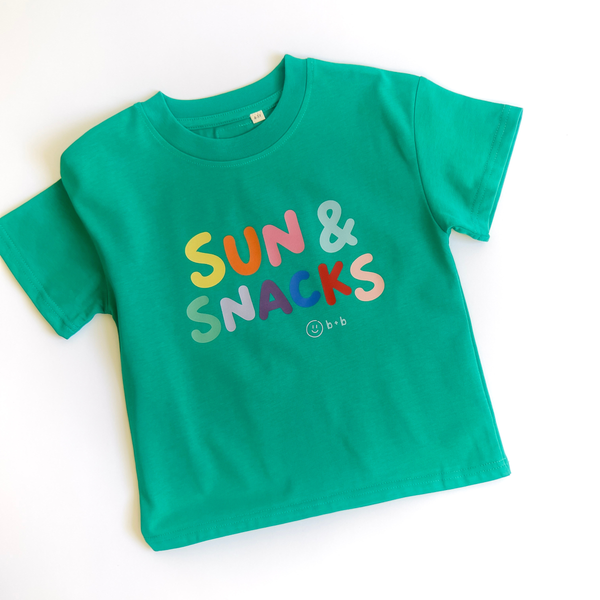 Organic Cotton Tee (Relaxed Fit) - Sun and Snacks