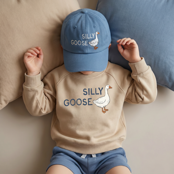 Kids Silly Goose Cap - Washed Navy