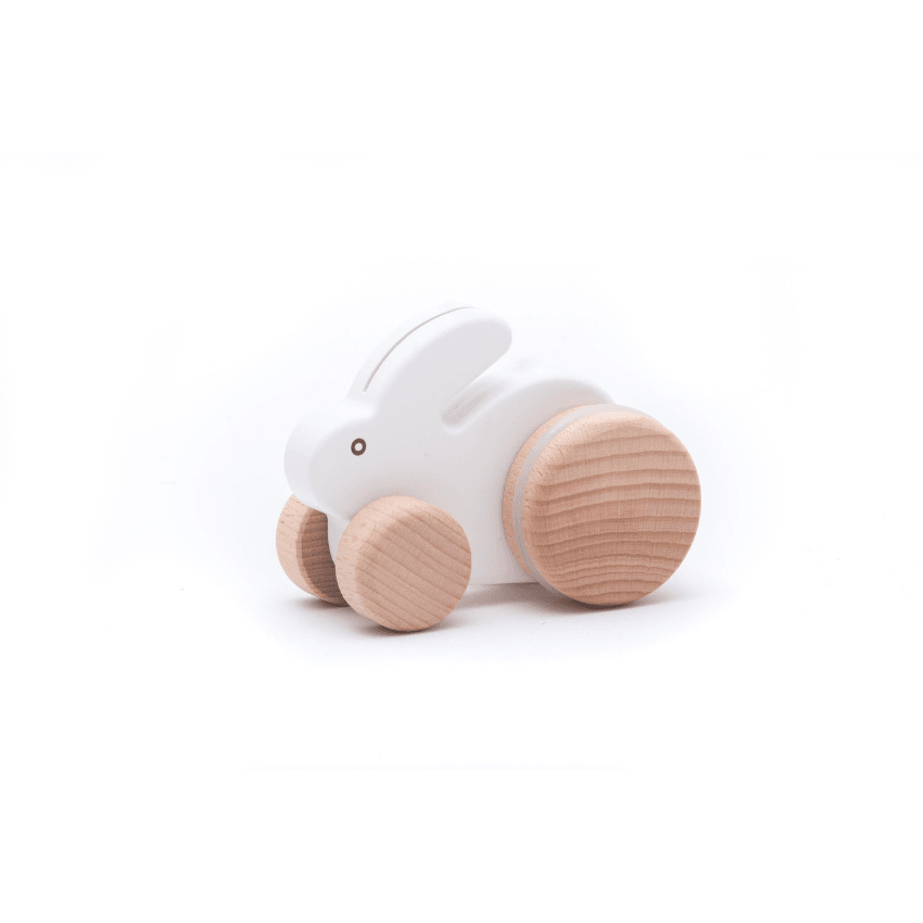 Bunny Roller, White – bug + bean kids