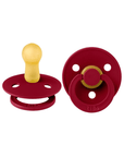 Bibs Classic round Pacifier Set of Two Ruby