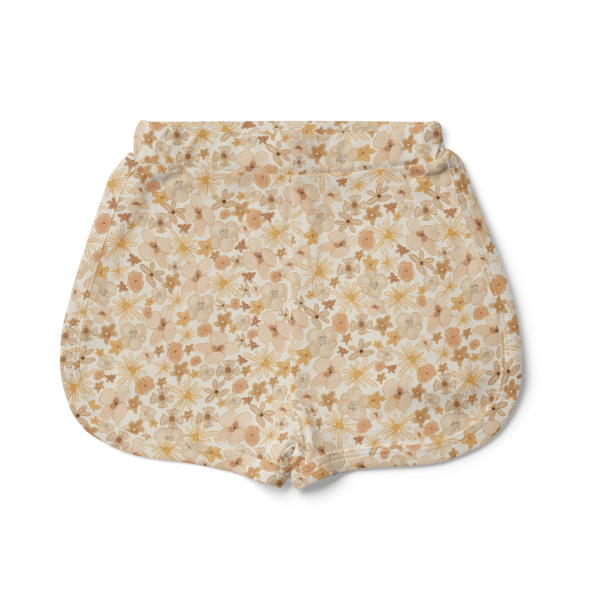 Bamboo Organic Cotton Shorts, Wildflowers