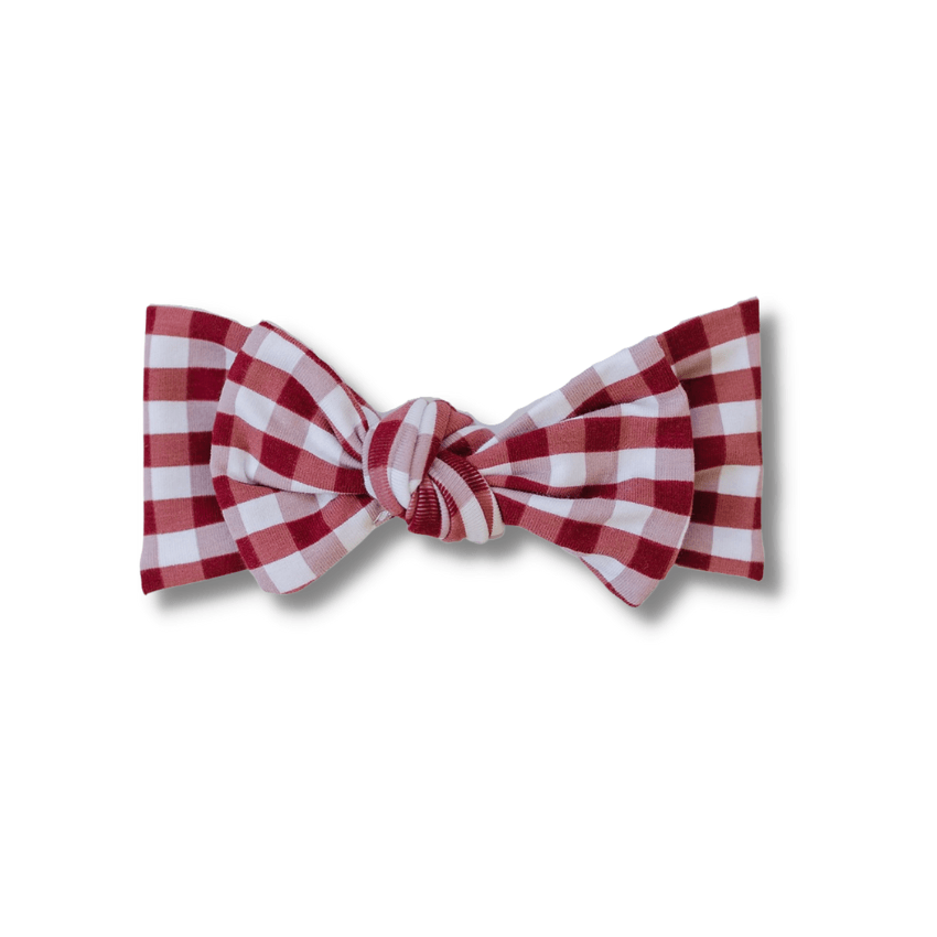 Head Wrap, Red Gingham