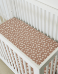 Cotton Muslin Crib Sheet, Daisy Dream