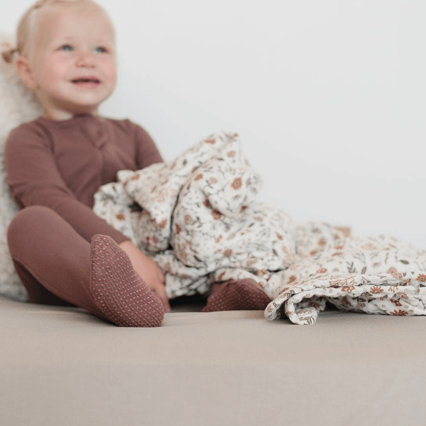 Cotton Muslin Swaddle, Meadow Floral