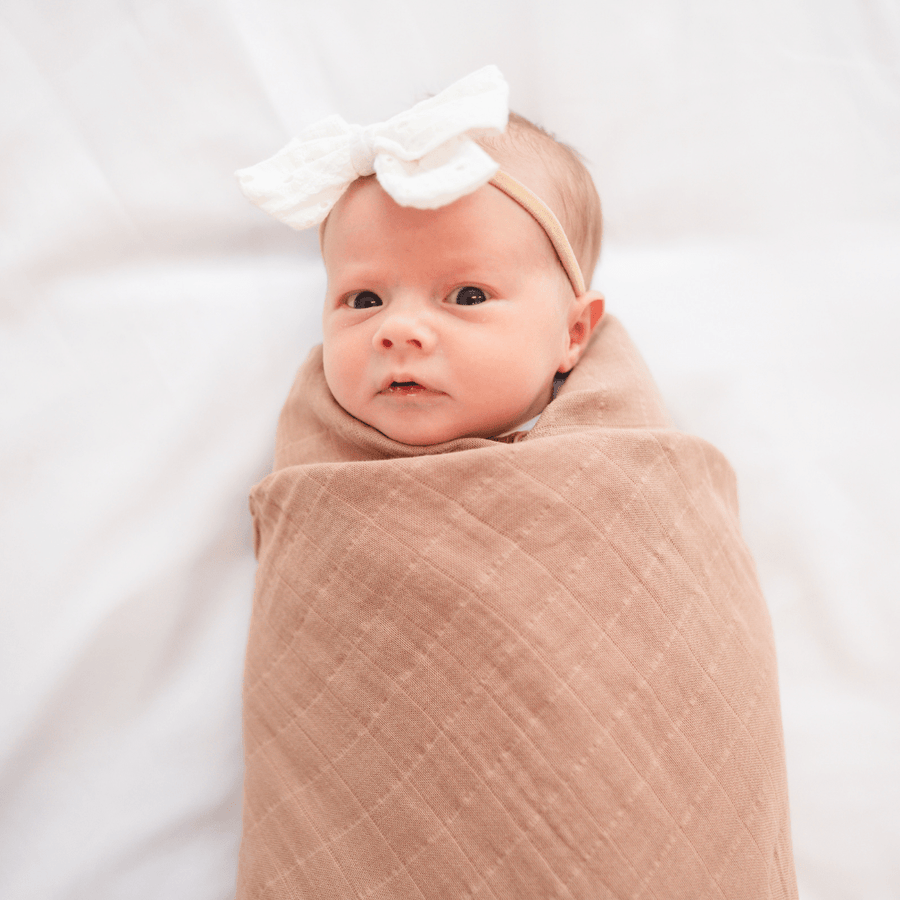 Organic Muslin Swaddle Blanket Natural bug bean kids