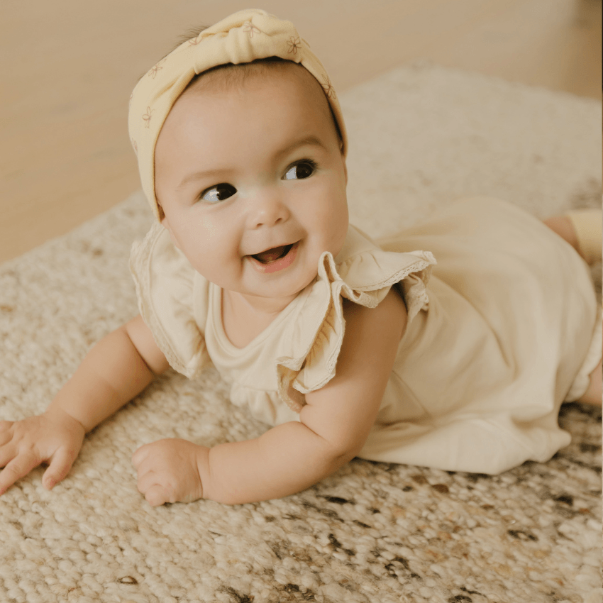 Organic Baby Knotted Headband - Blossom