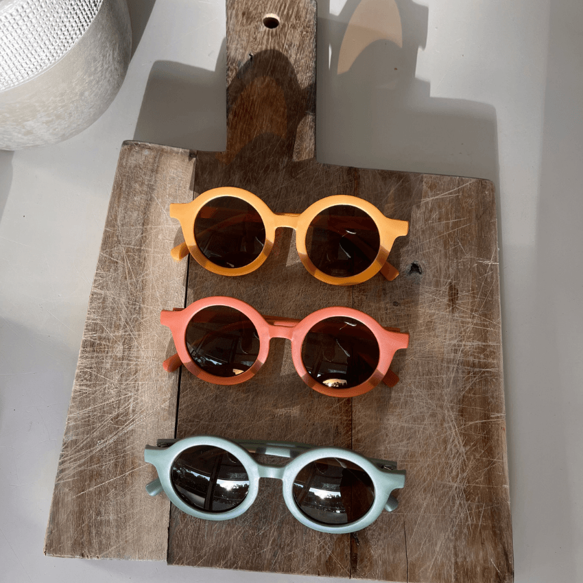 Recycled Plastic Sunglasses, Buttercream