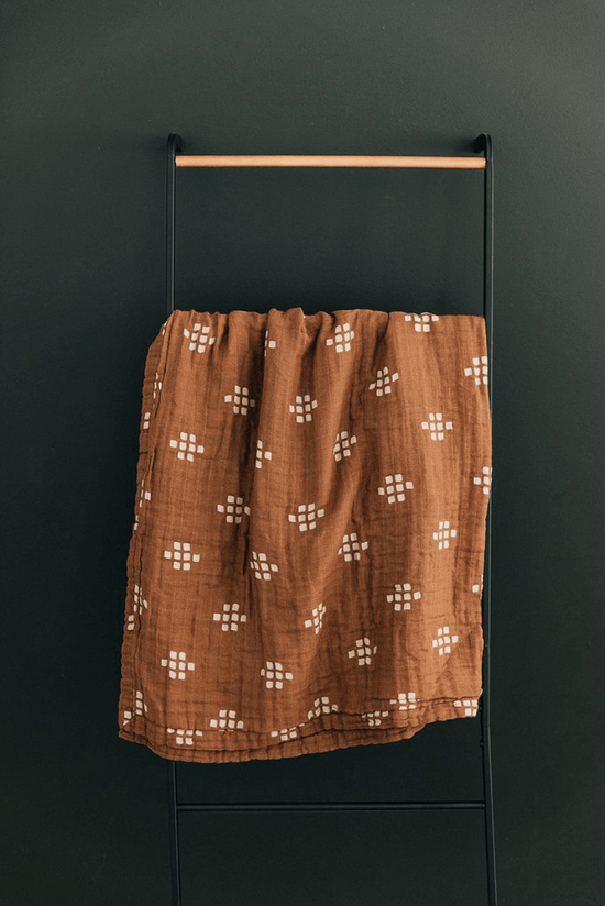 cotton muslin quilt, chestnut textiles bug + bean kids