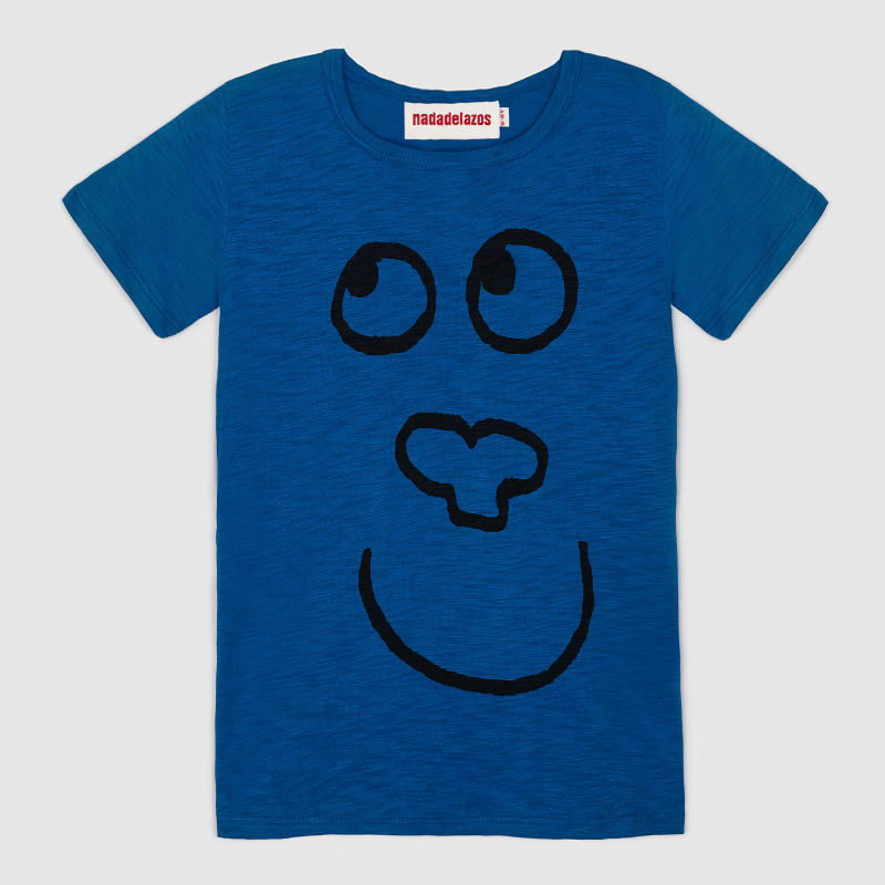 t-shirt, blue crazy monkey