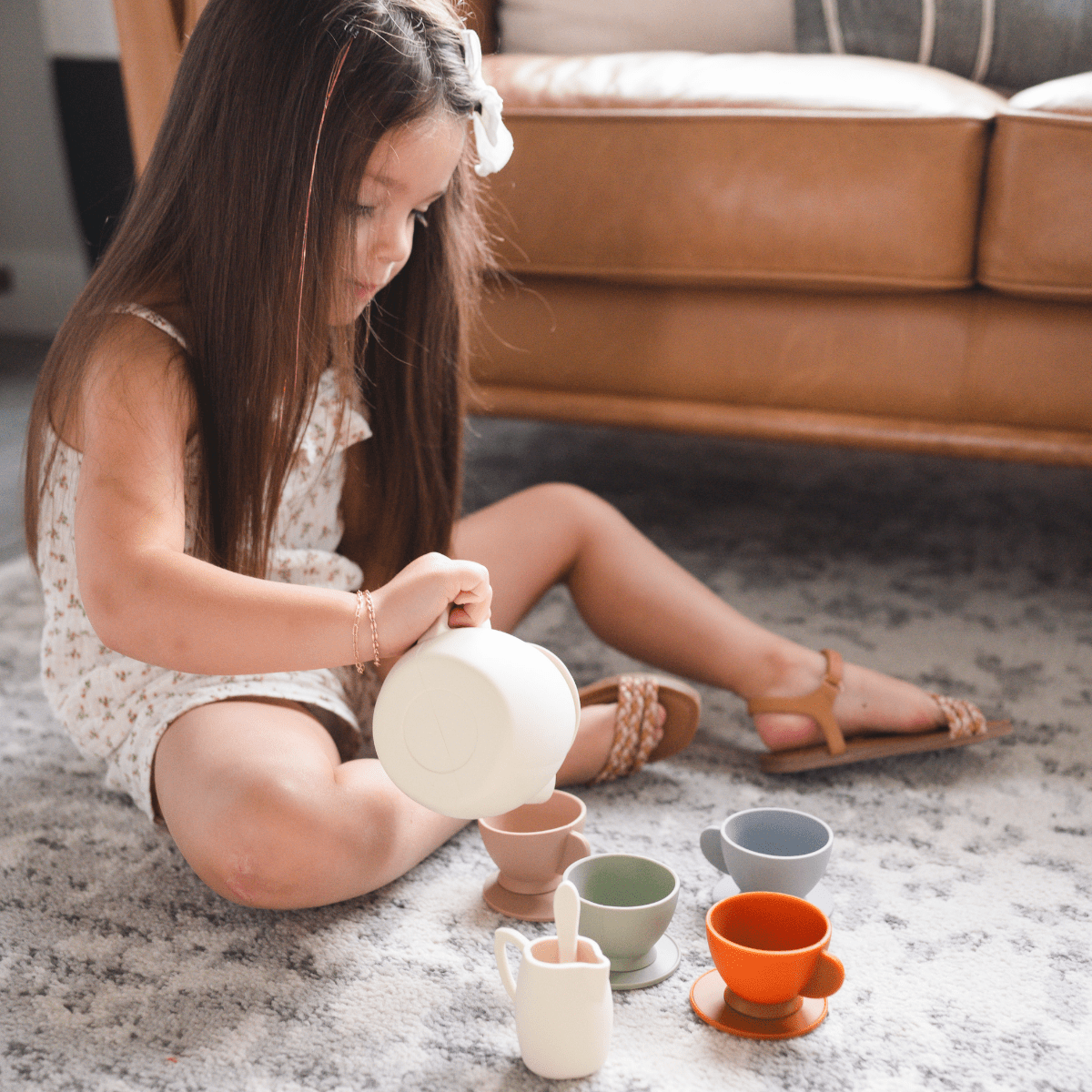 Silicone Tea Set bug bean kids